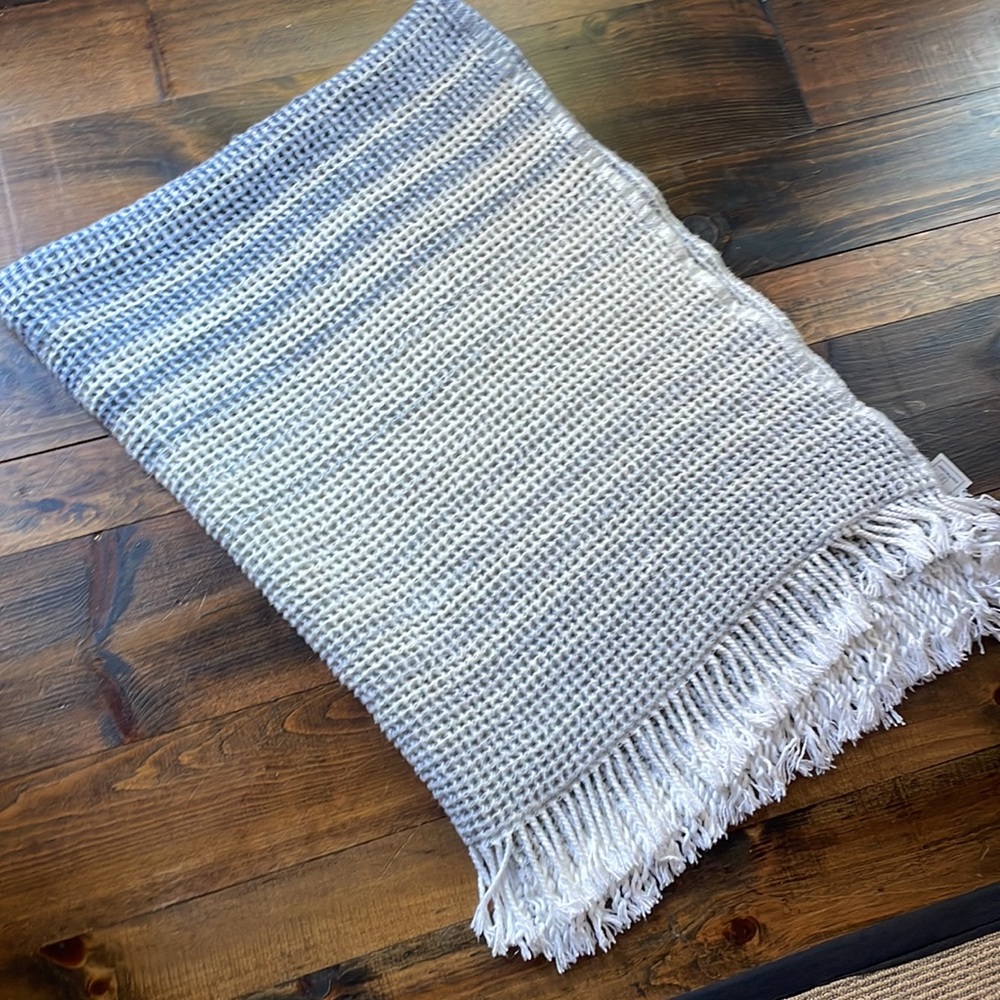 Cotton Blend Woven Throw